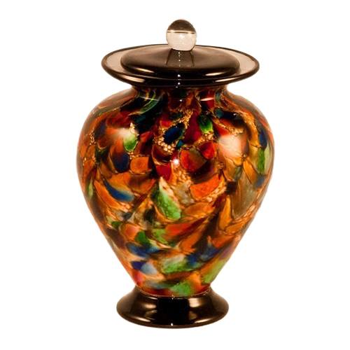Fall Glass Pet Cremation Urn